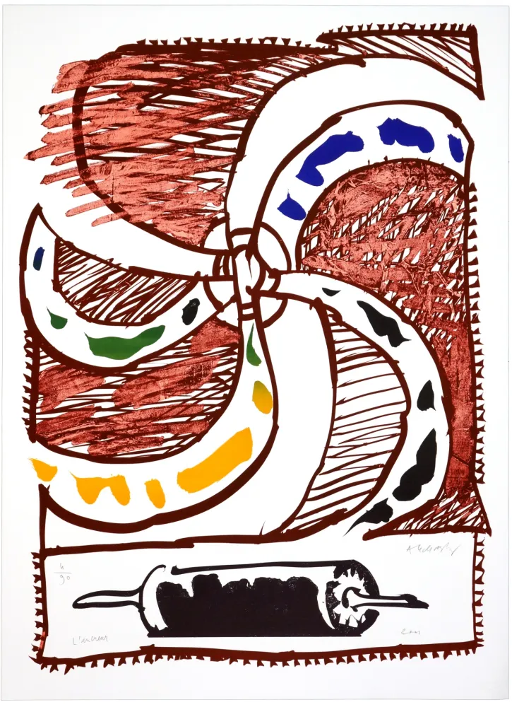 石版画 Alechinsky - L'encreur