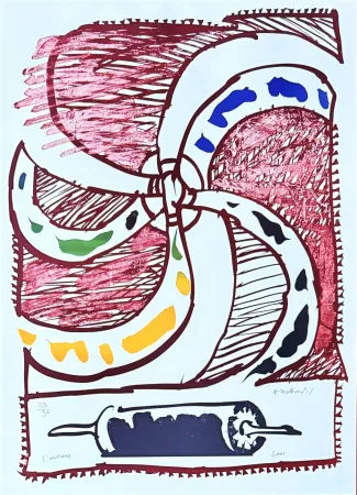 石版画 Alechinsky - L'encreur