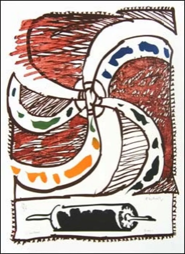 石版画 Alechinsky - L'encreur