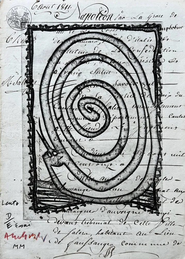 版画 Alechinsky - Lento