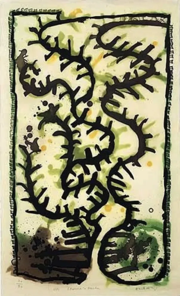 版画 Alechinsky - Les jardins d'Eléronore