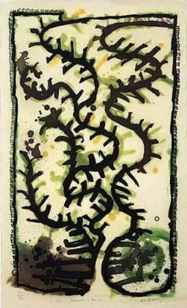 版画 Alechinsky - Les jardins d'Eléronore