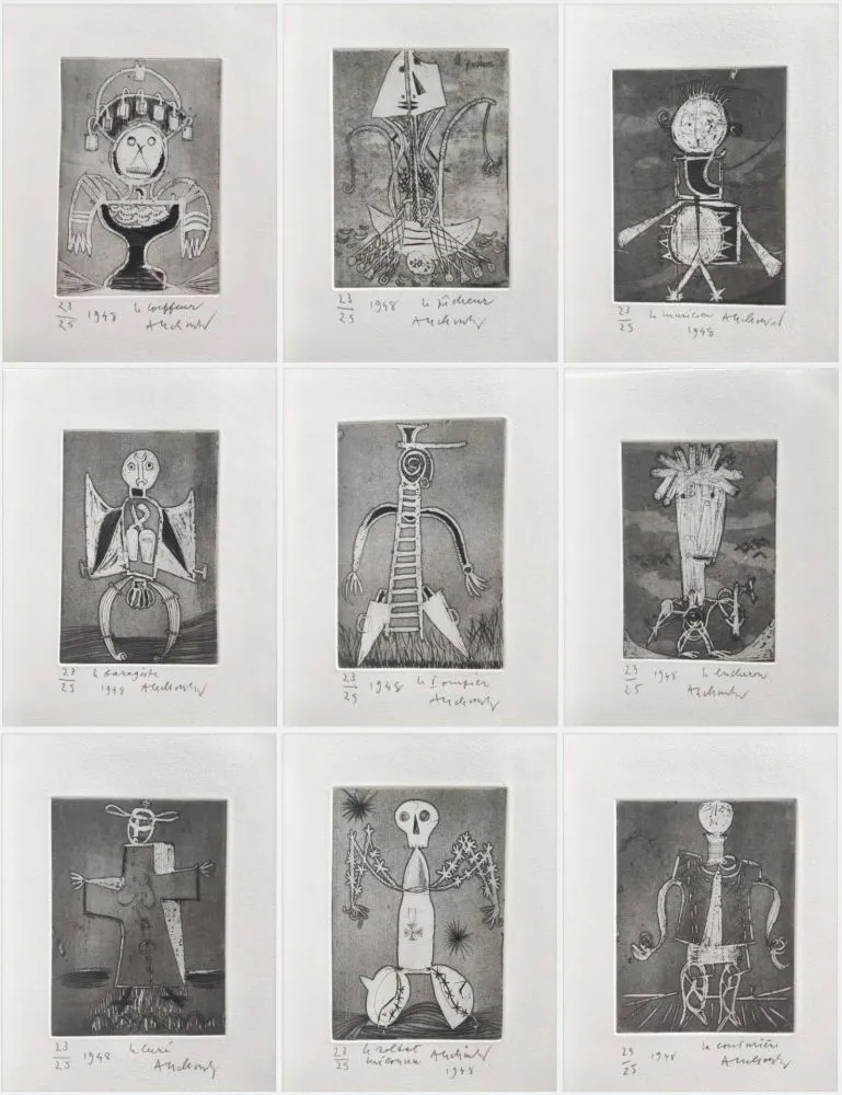 蚀刻飞尘法 Alechinsky - Les Métiers