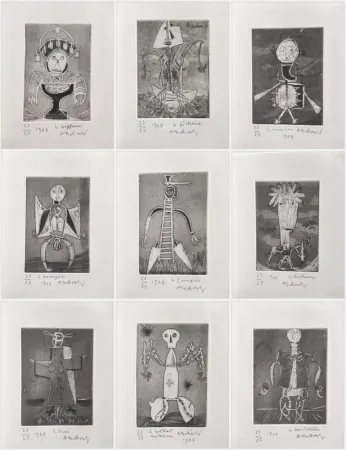 蚀刻飞尘法 Alechinsky - Les Métiers