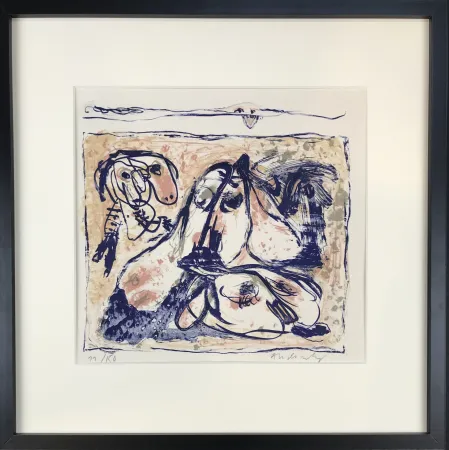 石版画 Alechinsky - Les tireurs de langue, 1962