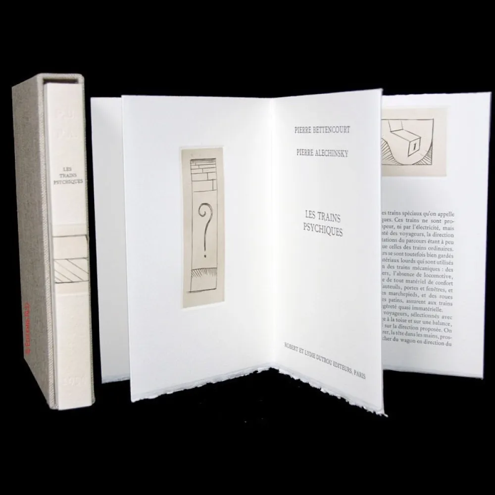 插图书 Alechinsky - Les trains psychiques