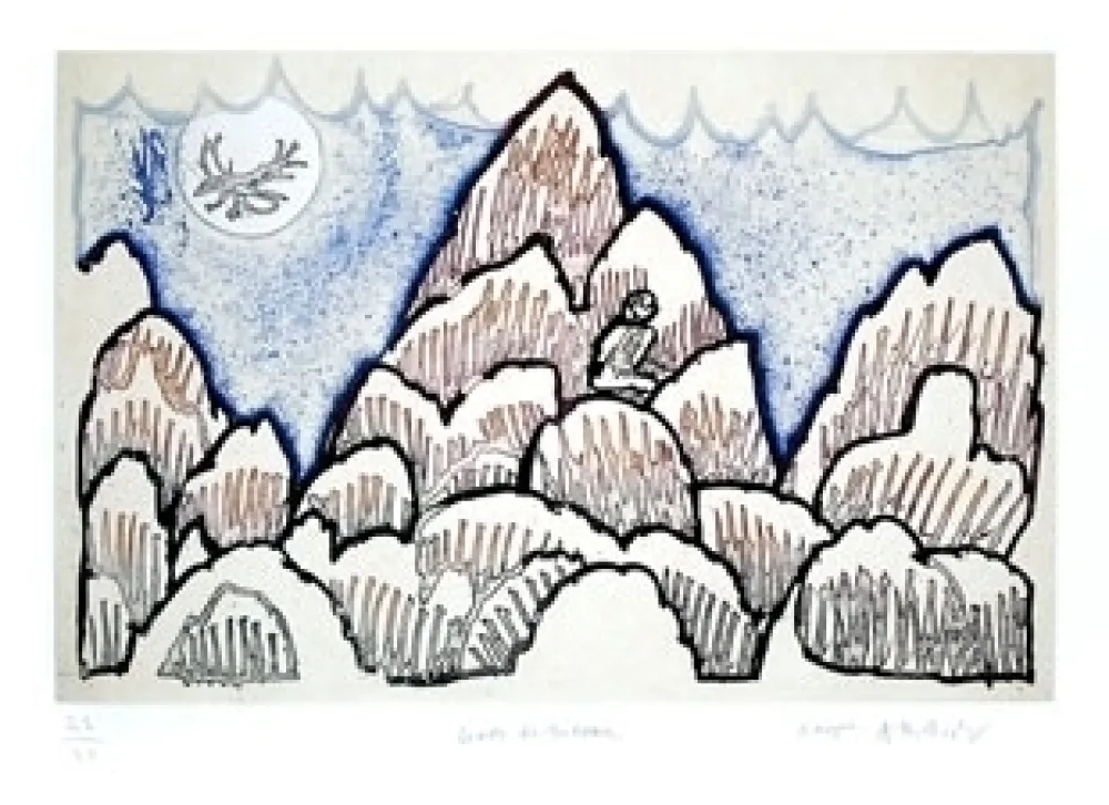 版画 Alechinsky - Lever de rideau