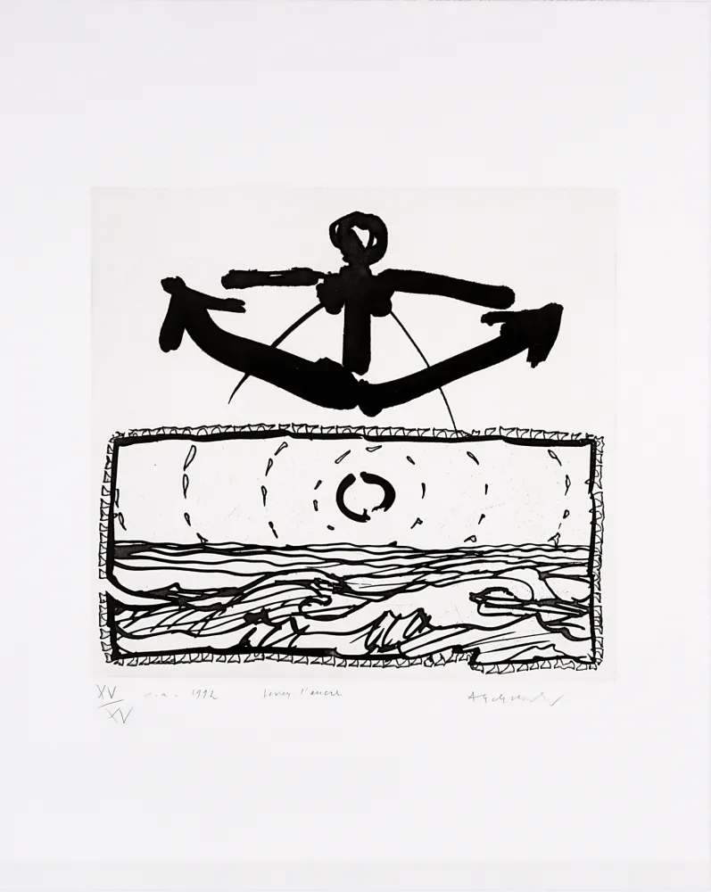 蚀刻飞尘法 Alechinsky - Lever L’encre