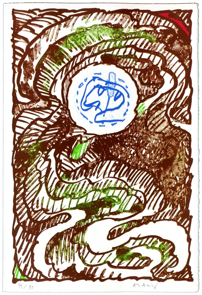 版画 Alechinsky - L'excédante 1