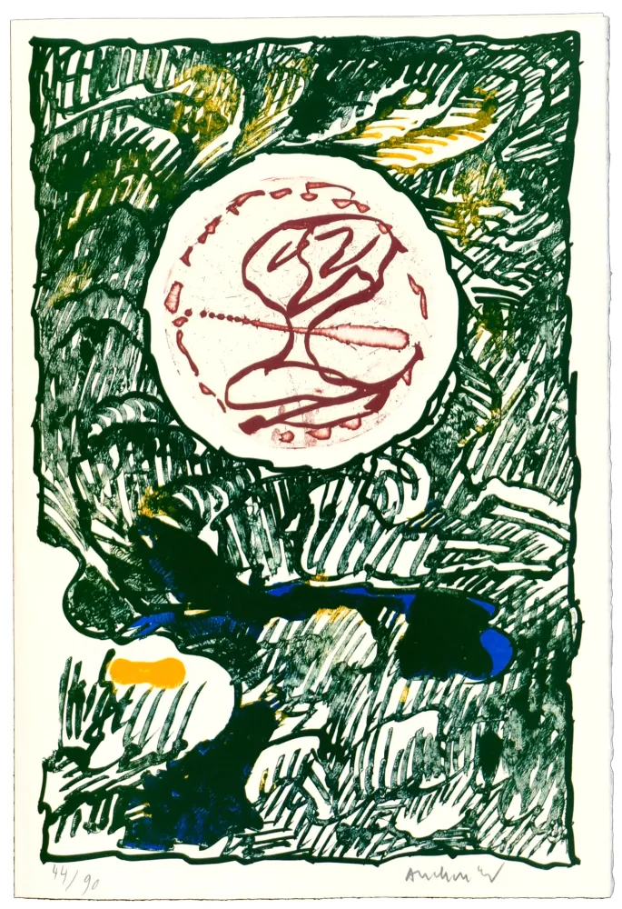 版画 Alechinsky - L'excédante 2