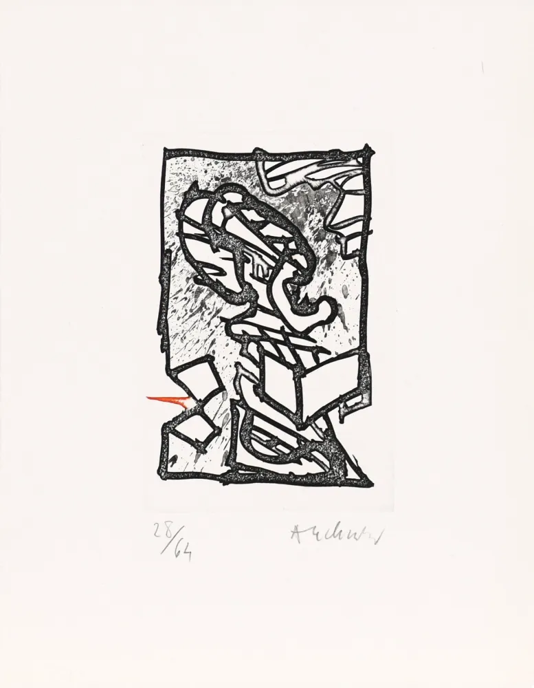 蚀刻版画 Alechinsky - Lichthouwen