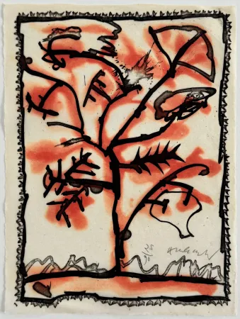 蚀刻飞尘法 Alechinsky - Lieu dit