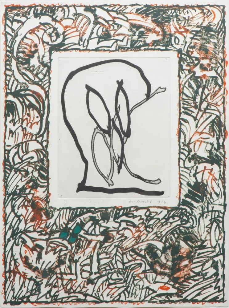 石版画 Alechinsky - Ligne BVV