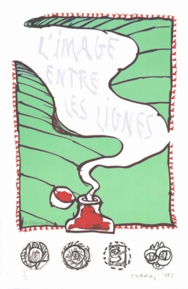 石版画 Alechinsky - L'image entre les lignes