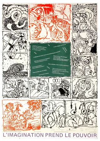 石版画 Alechinsky - L'imagination prend le pouvoir