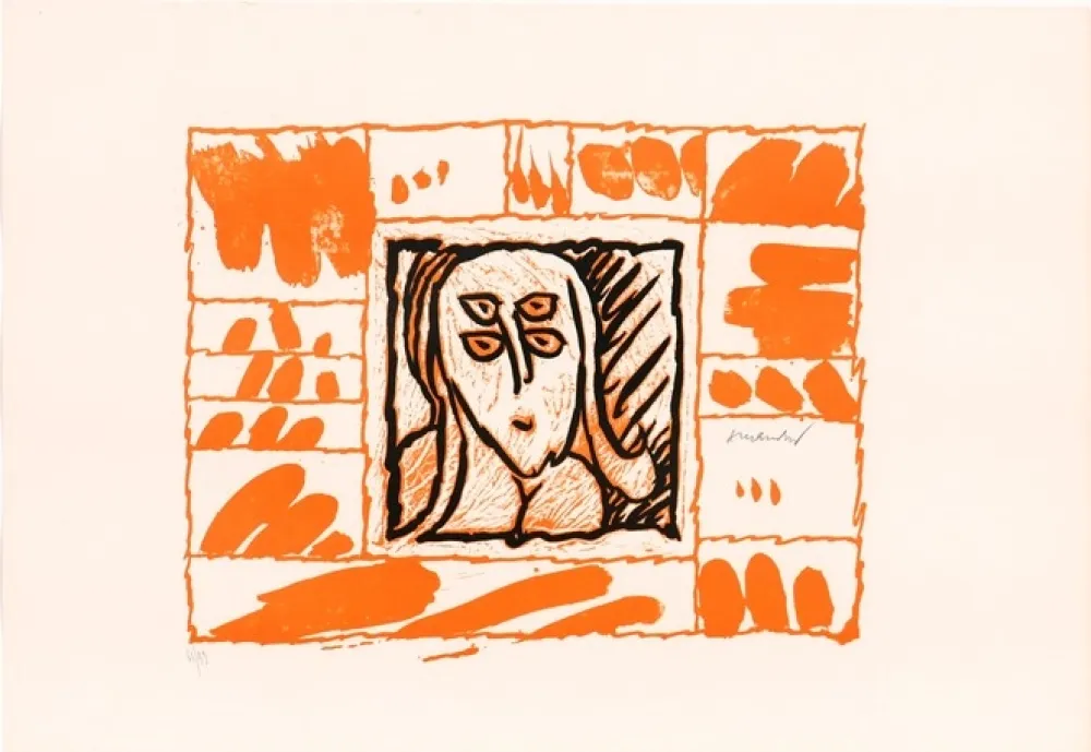 油毡版画 Alechinsky - Lino - Litho III