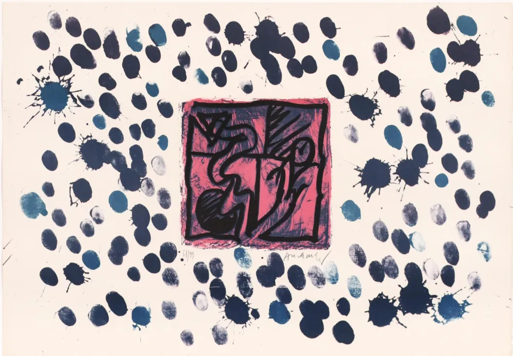 油毡版画 Alechinsky - Lino - Litho IV
