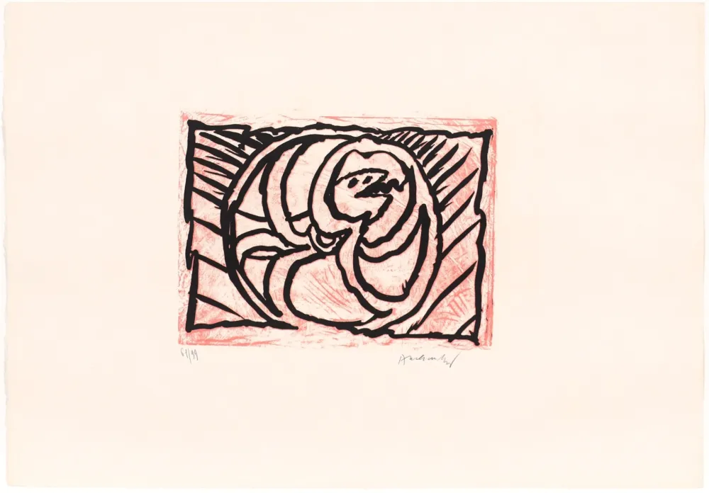 油毡版画 Alechinsky - Lino - Litho V