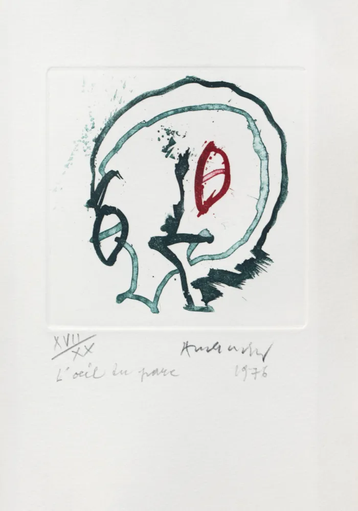 版画 Alechinsky - L'oeil du parc