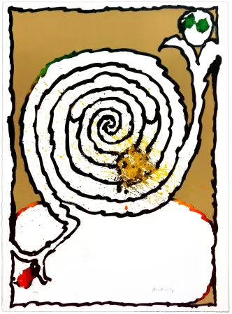 石版画 Alechinsky - Long Playing