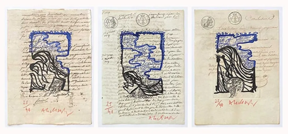 版画 Alechinsky - L'Or Noir