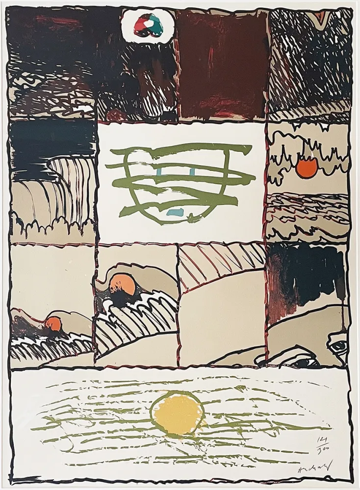 石版画 Alechinsky - Louisiana