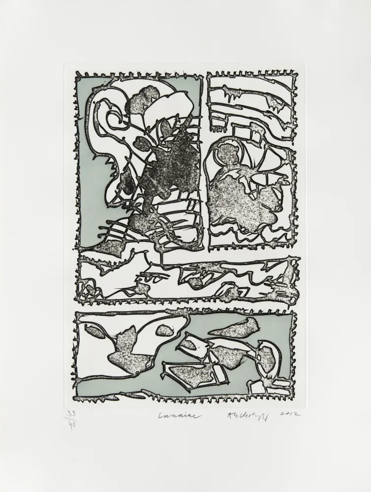 版画 Alechinsky - Lunaire