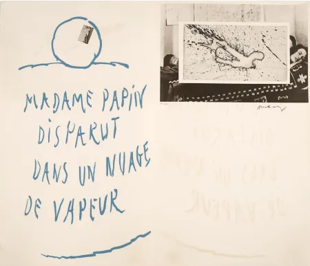 蚀刻版画 Alechinsky - Madame Papin disparut dans un nuage de vapeur