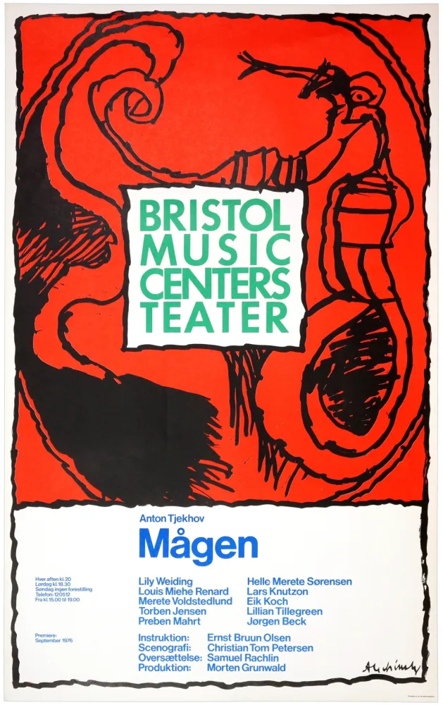 海报 Alechinsky - Mågen, 1976