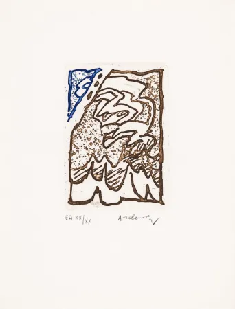 蚀刻飞尘法 Alechinsky - Maint corps des chambres 07