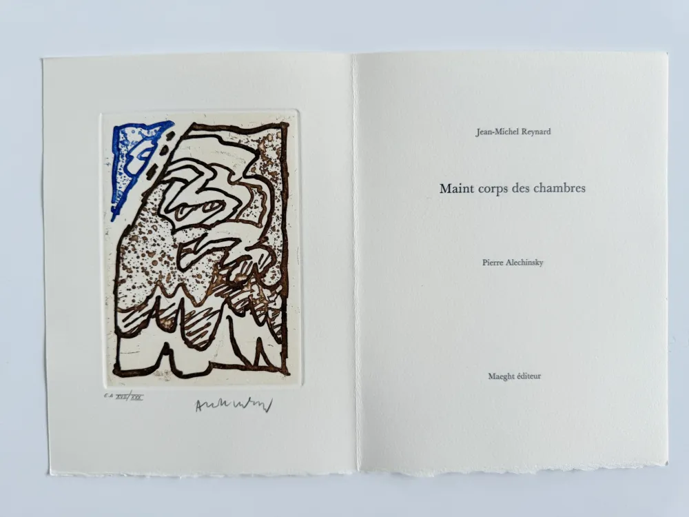 蚀刻版画 Alechinsky - Maint corps des chambres