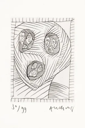 蚀刻版画 Alechinsky - Max Loreau