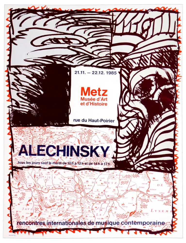 石版画 Alechinsky - Metz Musée d'Art et d'Histoire