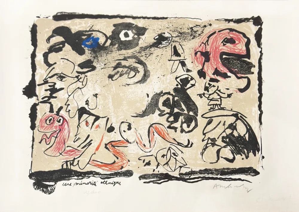 石版画 Alechinsky - Minorité etchnique