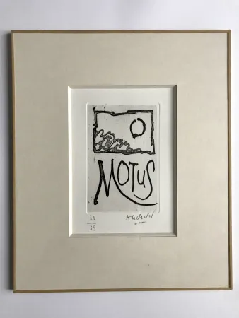 版画 Alechinsky - Motus