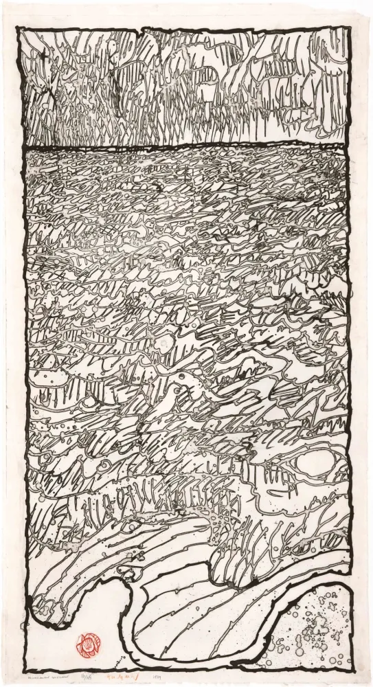 蚀刻版画 Alechinsky - Mouvement couvrant