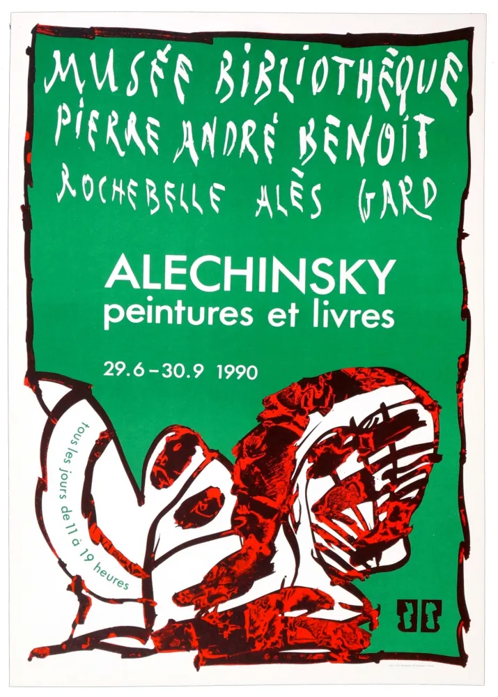 海报 Alechinsky - Musée Bibliothèque PIerre André Benoit