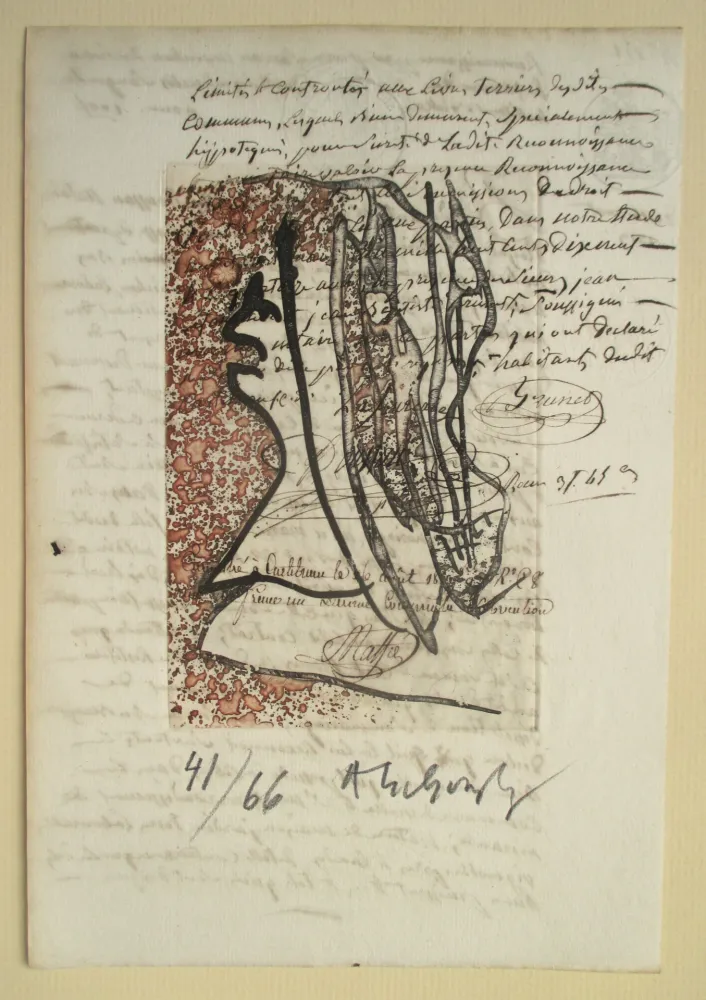 飞尘腐蚀法 Alechinsky - No title