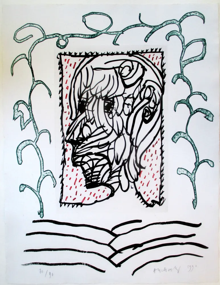 飞尘腐蚀法 Alechinsky - No title