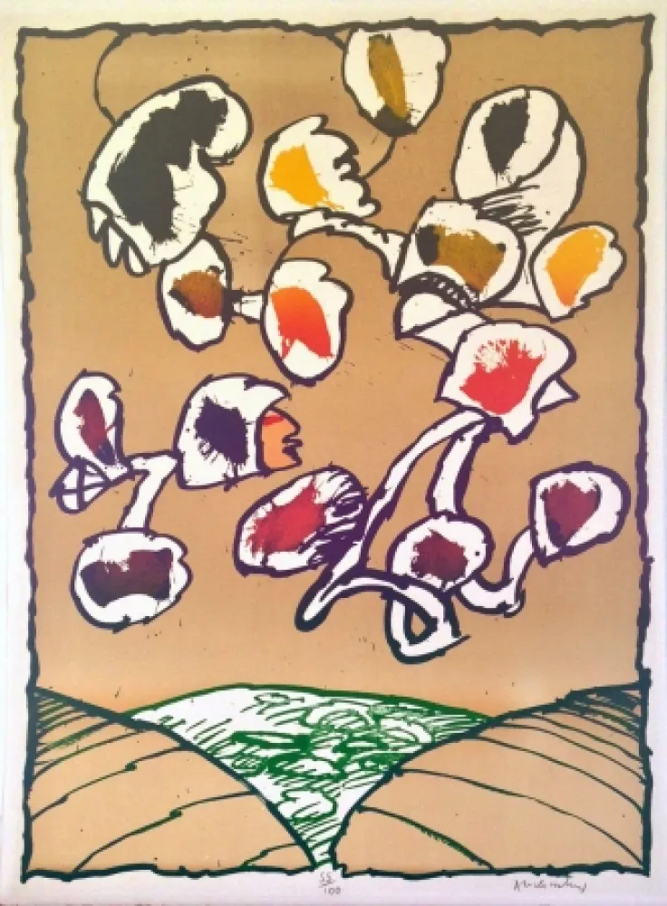 石版画 Alechinsky - Objet volant N° 3