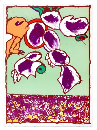 石版画 Alechinsky - Objets Volants