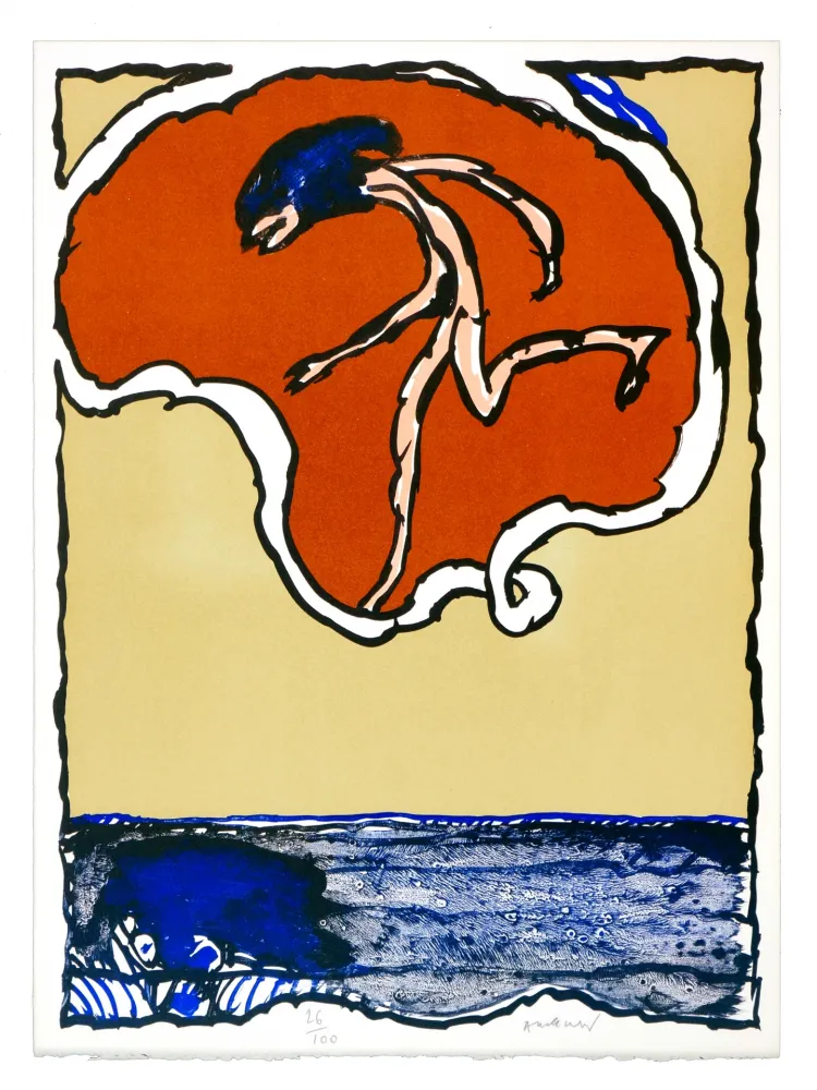 石版画 Alechinsky - Objets Volants