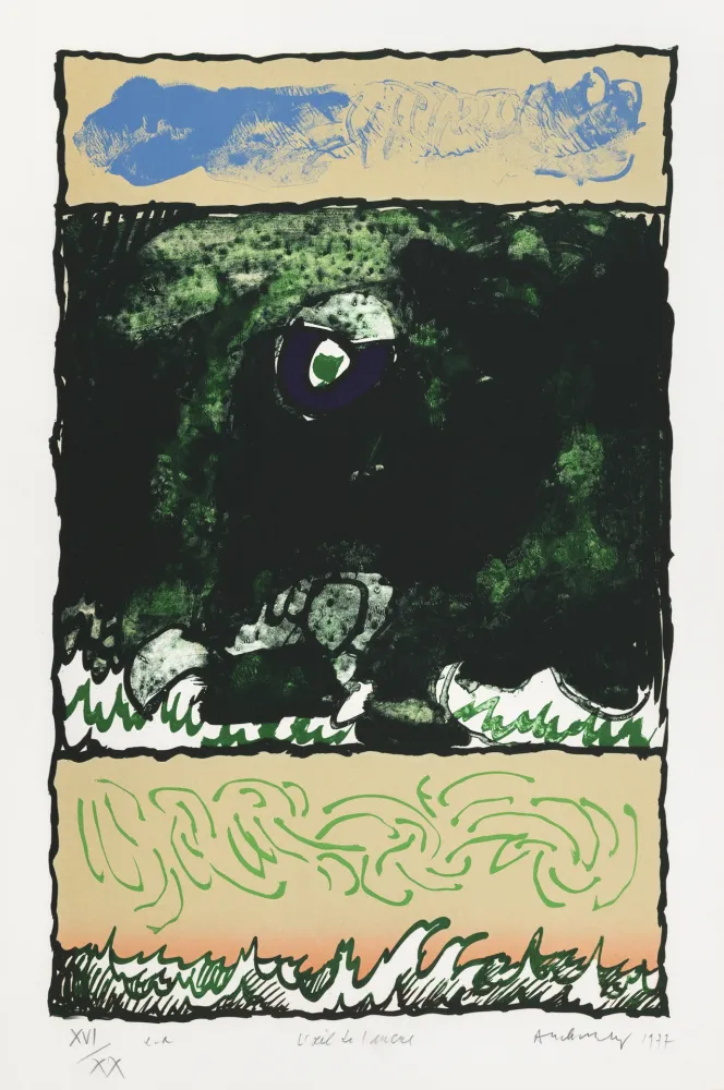 石版画 Alechinsky - Oeil de l'encre (L')
