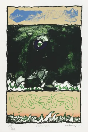 石版画 Alechinsky - Oeil de l'encre (L')