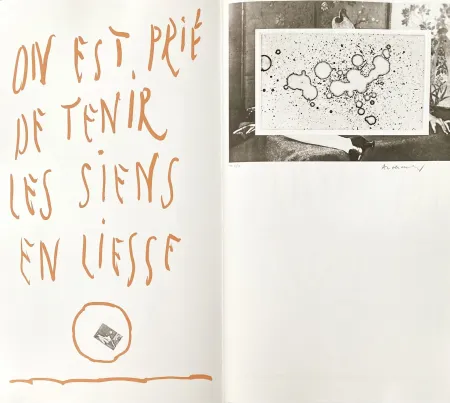 蚀刻版画 Alechinsky - On est prié de tenir les siens en liesse