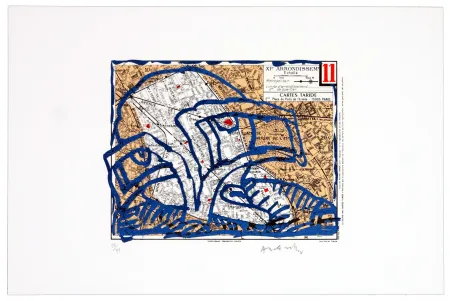 石版画 Alechinsky - Onzième arrondissement (Paris)