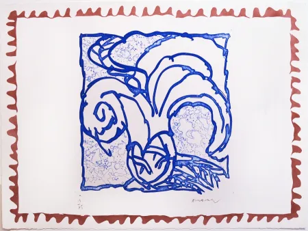 版画 Alechinsky - Orange de Binche