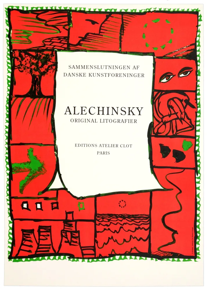 海报 Alechinsky - Original lithographier , Editions Atelier Clot