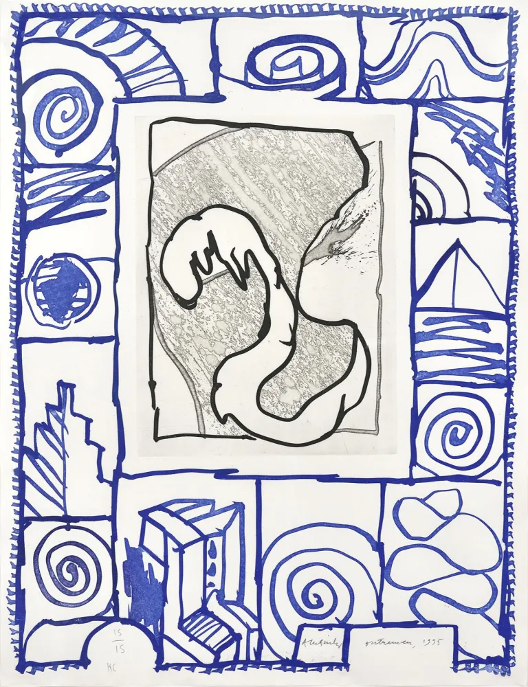 版画 Alechinsky - Outremer