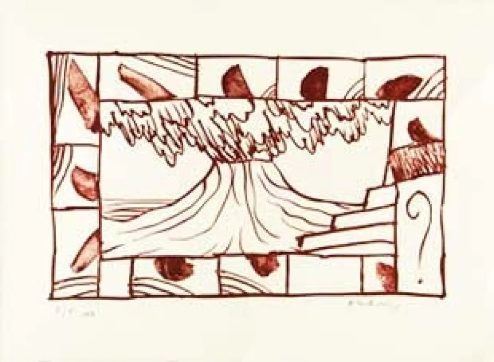 石版画 Alechinsky - Panache